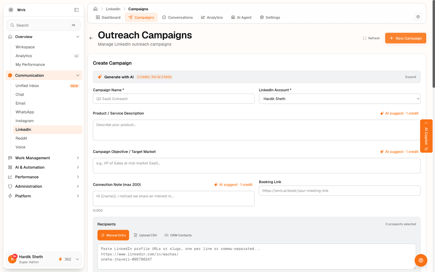 Create your first LinkedIn campaign