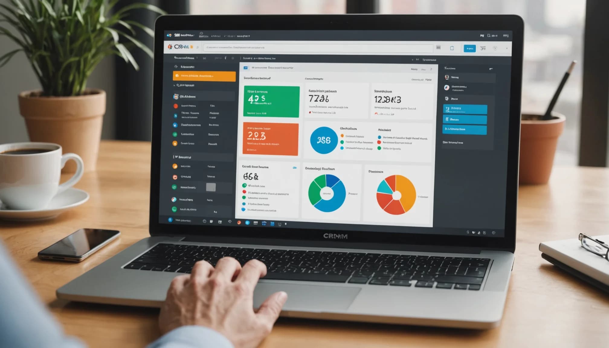 CRM dashboard displaying lead qualification data and real-time AI insights across multiple platforms as part of an intercom alternative cheaper solution.
