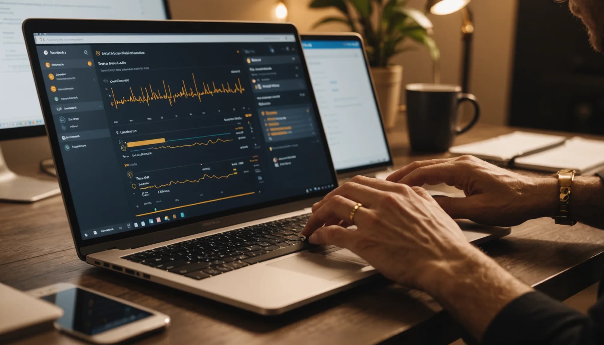 Close-up of hands entering data into a CRM system on laptop, illustrating how a Zendesk alternative automates customer information capture.