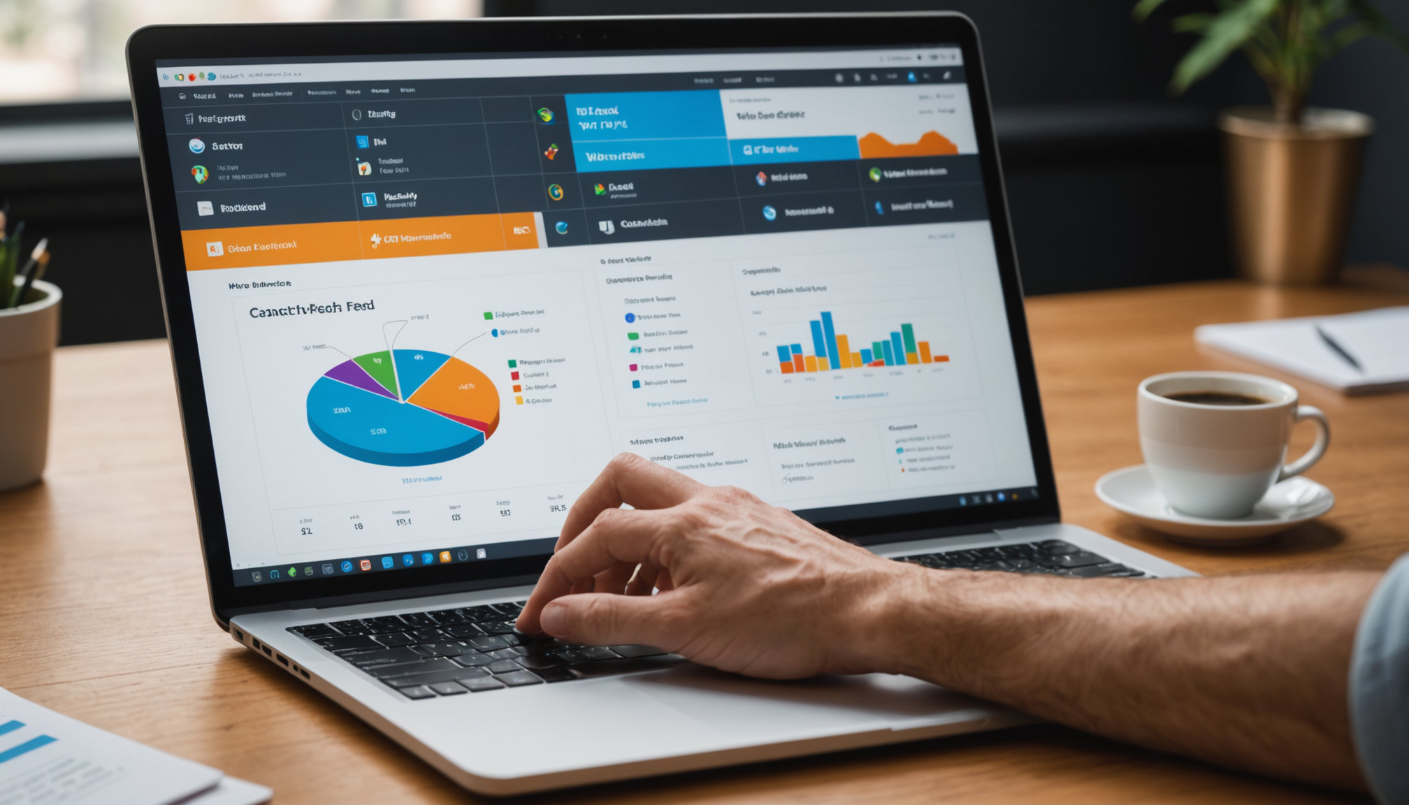 CRM dashboard showing lead scoring, contacts, and real-time activity for business process automation.