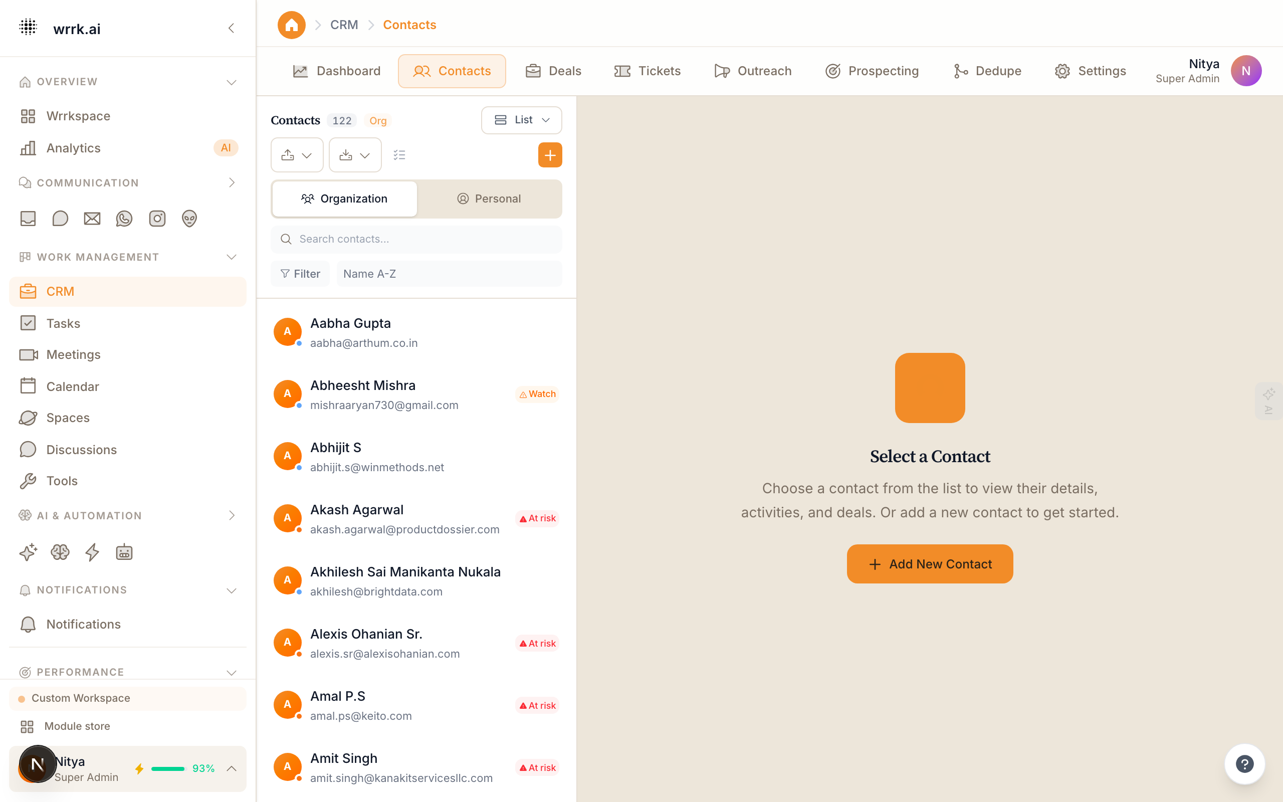 CRM Contacts