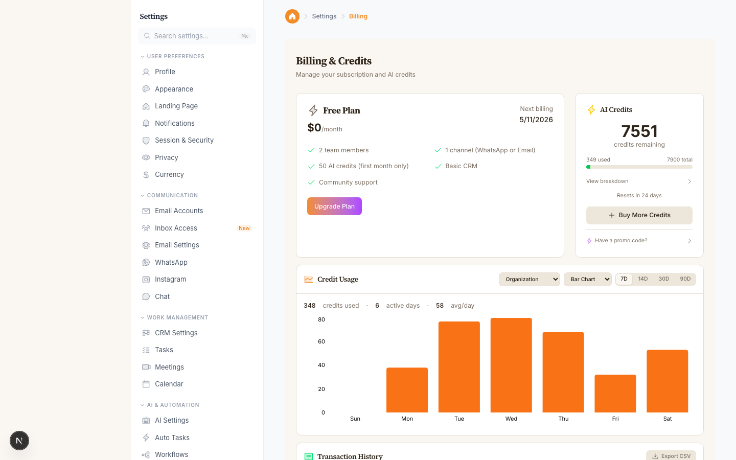 Billing and Plans Overview