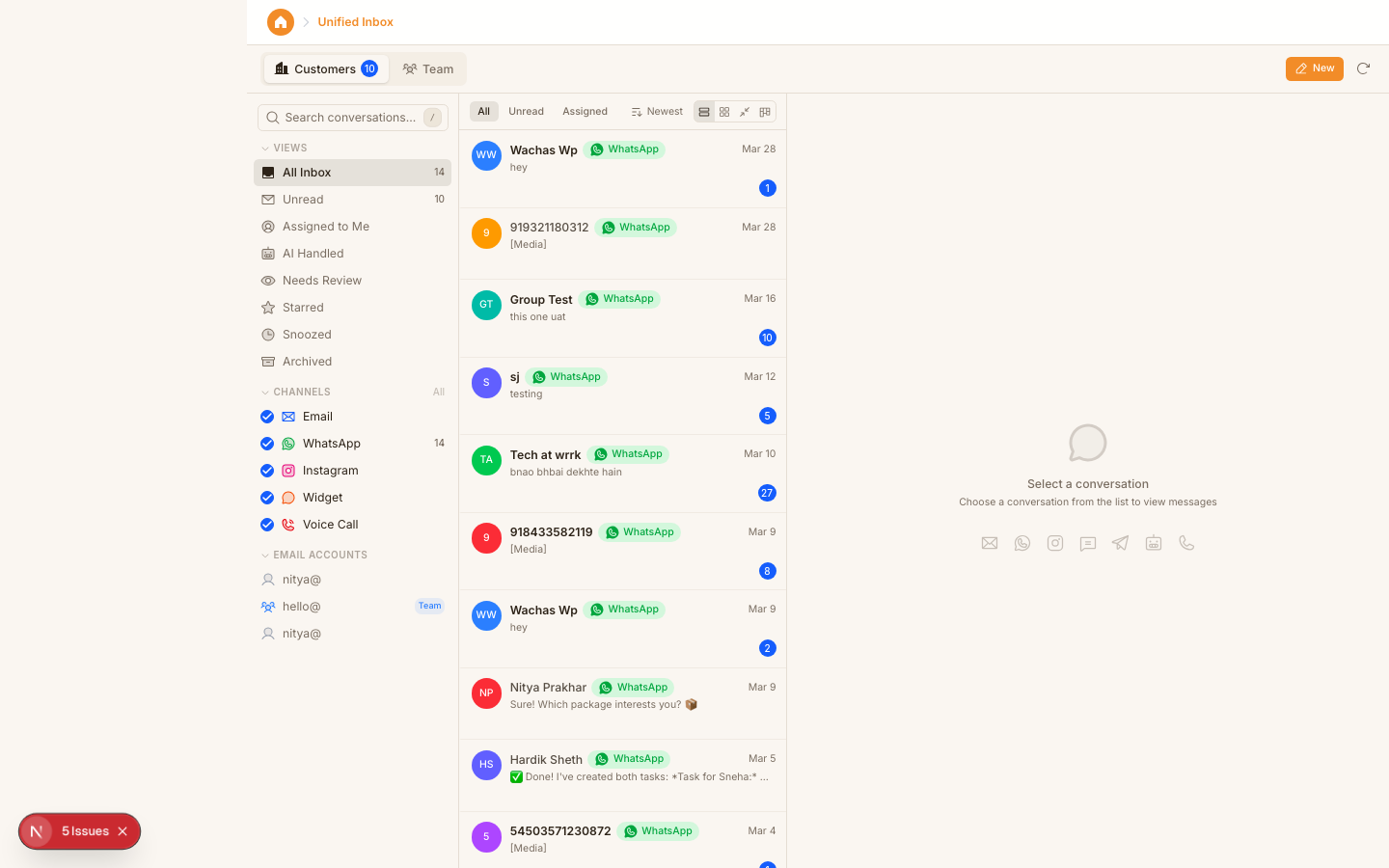 Unified Inbox Overview