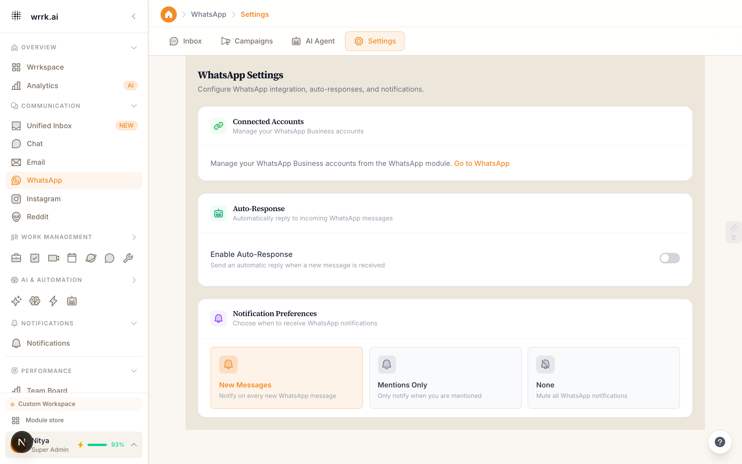 WhatsApp Module